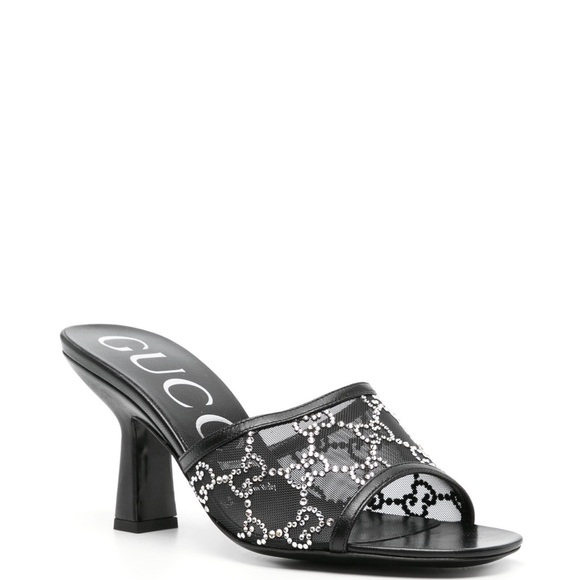 Gucci GG Monogram Rhinestone Crystal
Mesh Mules Heels NWT size 36 - Picture 10 of 10